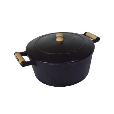 Caçarola De Ferro 2 Alças Com Tampa De Ferro - 2 Lt.