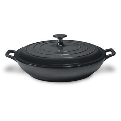 Caçarola Baixa Em Ferro Indução Sauté 31,4cm Haus Concept Cinza