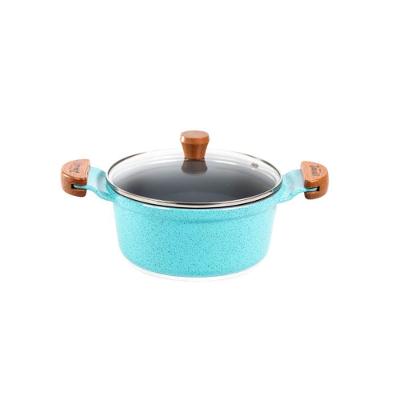 Caçarola Azul Turquesa Antiaderente Cerâmica Javali Am 22Cm