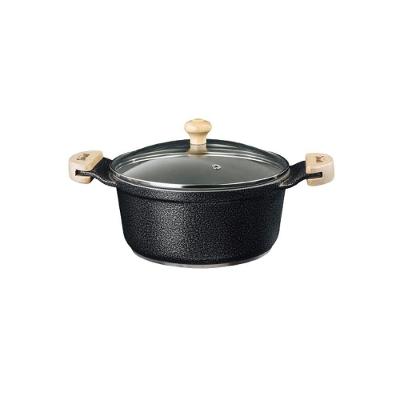 Caçarola Preto Craqueado Antiaderente Cerâmica Javali Am20Cm
