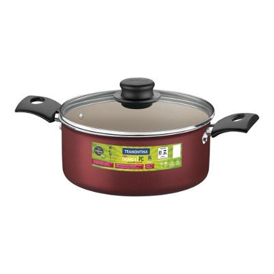 Caçarola Tramontina Turim Antiaderente Vermelha 24 Cm 4,9