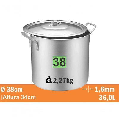 Caldeirao Standard Nr 38 36L Real 9738