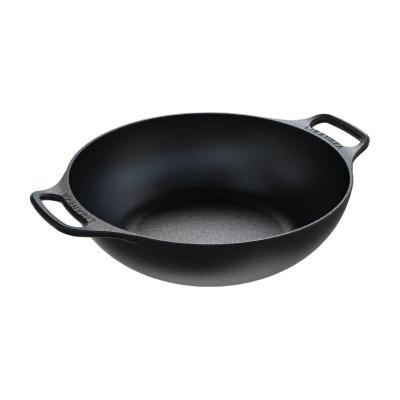 Panela Frigideira Wok 2 Alças Ferro Fundido 36Cm Sem Tampa