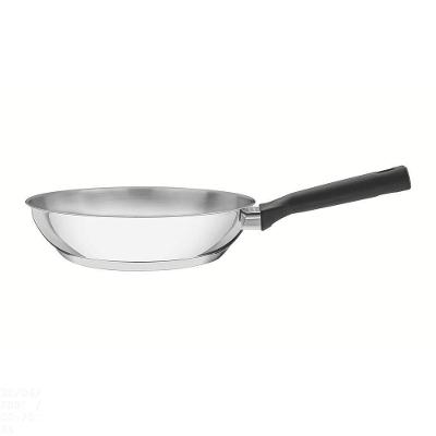 Frigideira Brava Baquelite Em Aço Inox Fundo Triplo Cabo De Baquelite 20 Cm 1,3 L
