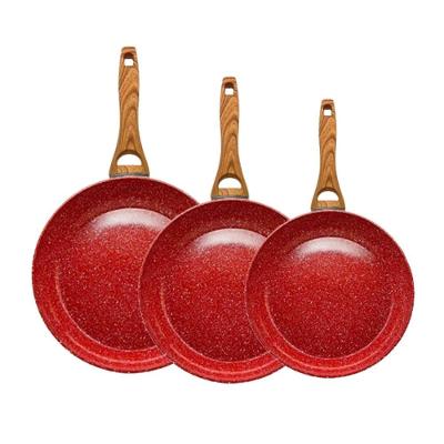 Kit Frigideira Nano Cerâmica Marmorizada Sem Óleo 20 22 24Cm.