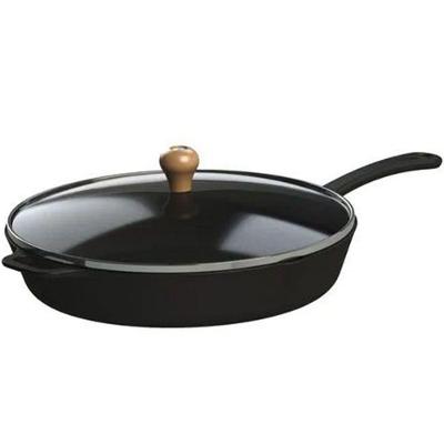 Frigideira Gourmet Cabo Ferro Tampa Vidro Libaneza 20 Cm