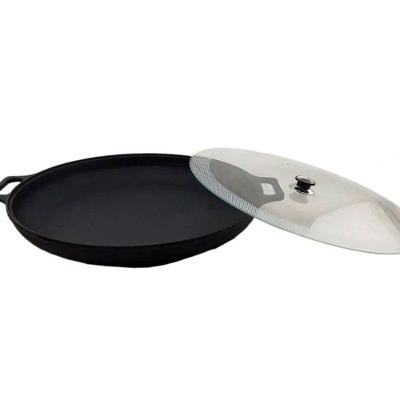 Frigideira Paella de Ferro Fundido com Tampa Diâmetro 60cm