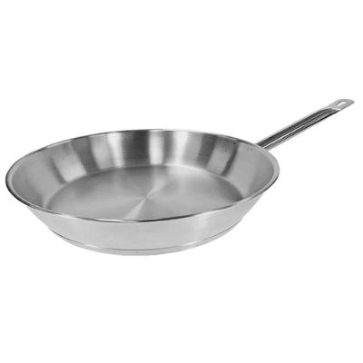 Frigideira E Cabo Aço Inox Chapa 2mm Fritura 3000ml 35cm