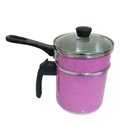 Cuscuzeira Individual Rosa Pig 1,2l Tampa De Vidro Docesar