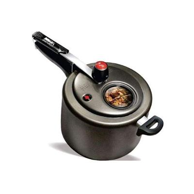 Panela De Pressão Mta 4,5 L Antiaderente Com Visor 6000 Grafite