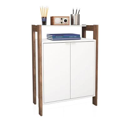 Mesa Baixa Escritório Az1008 Branco/Nogal