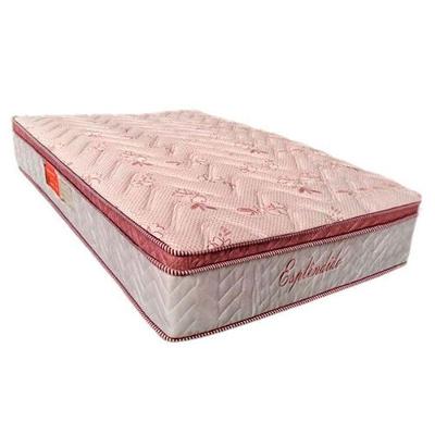 Colchão Casal De Molas Pocket Esplêndido Euro Pillow - Paropas Branco Com Bordo