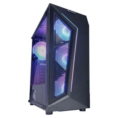 Gabinete Gamer Hayom Gb1713, 4 Fans Rgb Inclusas, Lateral Em Vidro Temperado, Usb 3.0
