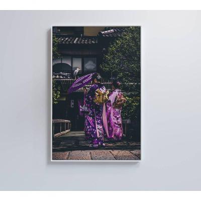 Quadro Kimono Japonês 2 40x60 Cm Tecido Canvas