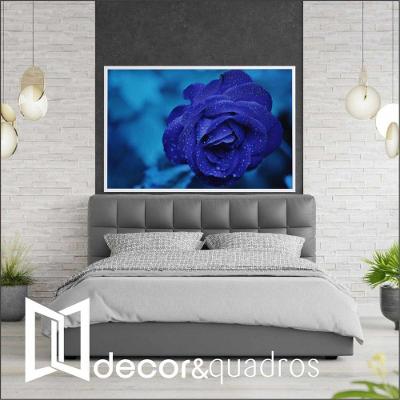 Quadro Rosa Lilas 60x40 Cm Tecido Canvas