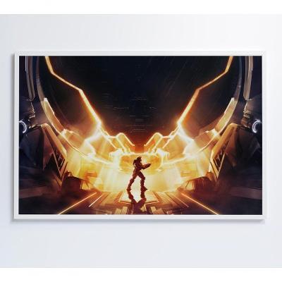 Quadro Jogo Halo 120x80 Cm Adesivo Fotográfico