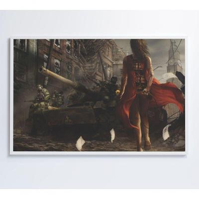 Quadro Jogo Battlefield 120x80 Cm Adesivo Fotográfico
