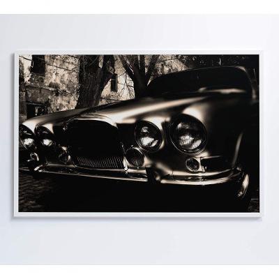 Quadro Carro Clássico 120x80 Cm Adesivo Fotográfico