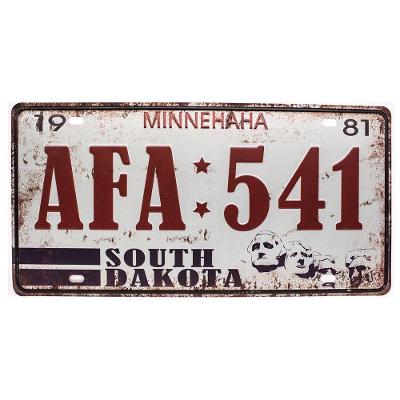 Placa de Carro Antiga Decorativa Dakota Lorben GT414-24