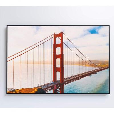 Quadro Ponte Golden Gate 90x60 Cm Vidro Impresso