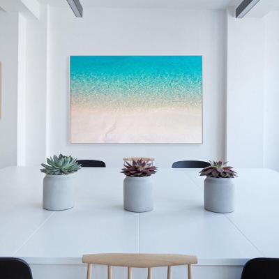 Quadro Mar Claro 60x40 Cm Tecido Canvas