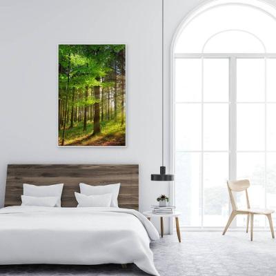 Quadro árvore Verde 2 60x90 Cm Tecido Canvas
