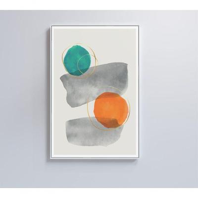 Quadro Abstrato Círculos 1 80x120 Cm Tecido Canvas