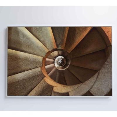 Quadro Arquitetura Espiral 90x60 Cm Tecido Canvas