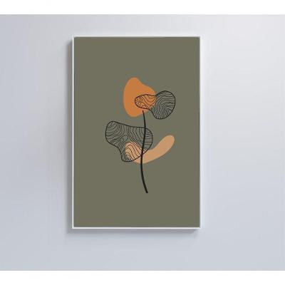 Quadro Abstrato Flores 2 80x120 Cm Tecido Canvas