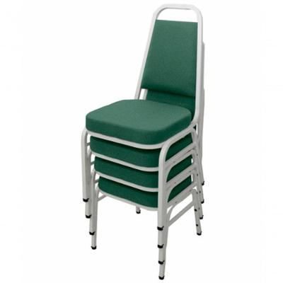 Kit Com 4 Cadeiras Empilháveis Linha Hotel Plus Verde