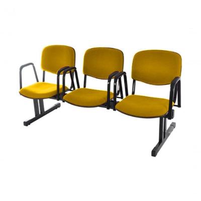 Cadeira Em Longarina Para Auditórios Linha Hotel Amarelo