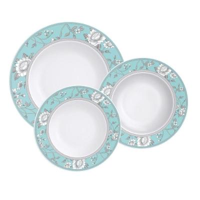 Jogo De Pratos Tramontina Helen Em Porcelana Decorada 18 Peças Tramontina