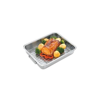 Assadeira Tramontina Service Em Aço Inox Com Grelha 34 X 28 Cm Tramontina
