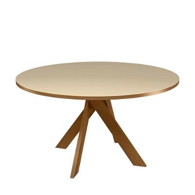 Mesa De Jantar Com Vidro Madetal Mônaco - Nude