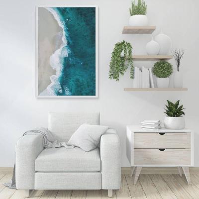 Quadro Mar Azul 80x120 Cm Tecido Canvas
