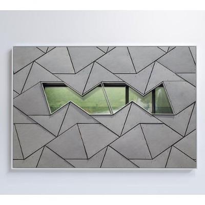 Quadro Arquitetura Formas 90x60 Cm Tecido Canvas