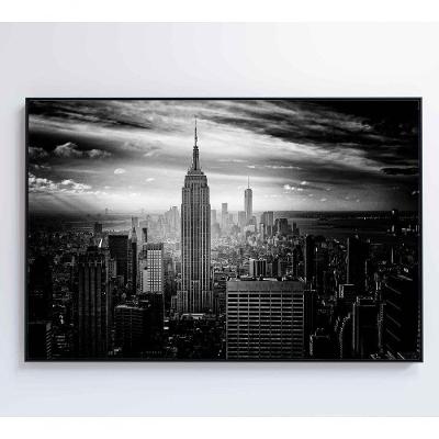 Quadro Nova York 90x60 Cm Tecido Canvas