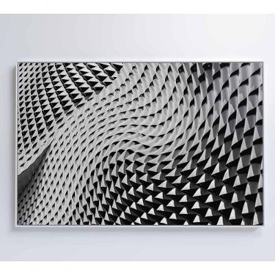Quadro Arquitetura Ondas 120x80 Cm Vidro Impresso