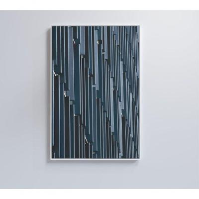 Quadro Arquitetura Monocromática 40x60 Cm Tecido Canvas