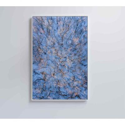 Quadro árvores Secas Neve 60x90 Cm Tecido Canvas