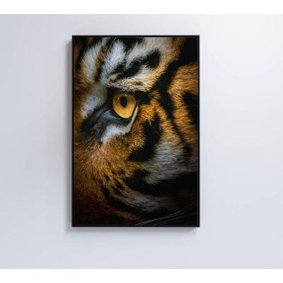 Quadro Olho Do Tigre 60x90 Cm Vidro Impresso