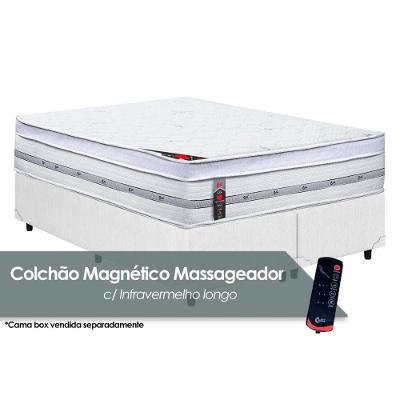 Colchão King Molas Pocket Ensacadas Magnético c/Vibro Massagem c/  Niponpedic (193x203x32) - Castor