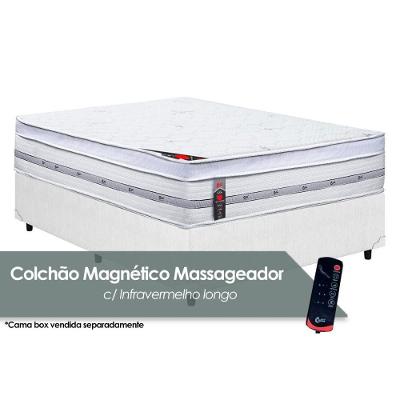 Colchão Casal Magnético c/Vibro Massagem  Niponpedic Molas Ensacadas Pocket (138x188x32) - Castor