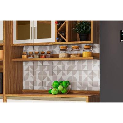 Prateleira de Cozinha Tempranillo 120cm Amendoa/Off White - Ronipa