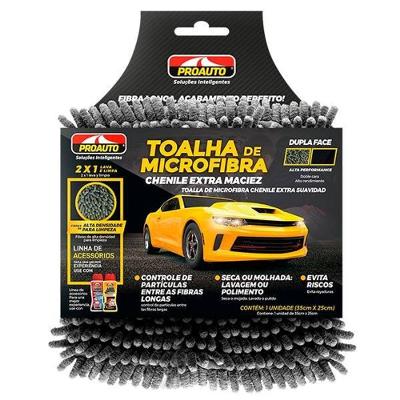 Toalha Microfibra Chenile 30x25cm - Proauto Sem Variação único
