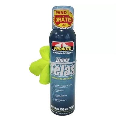 Limpa Telas Proauto 150ml + Pano Sem Variação único