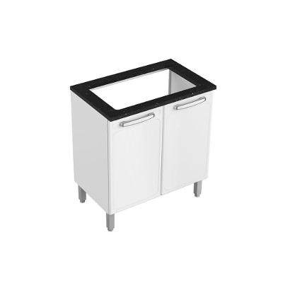 Balcão Cozinha p/Cooktop    Evidence 7174 c/ 2 Portas Branco - Bertolini