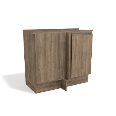 Gabinete de Cozinha Modulado  Canto Reto Maxxi G748 1 Porta c/ Tampo Nogal - Kappesberg