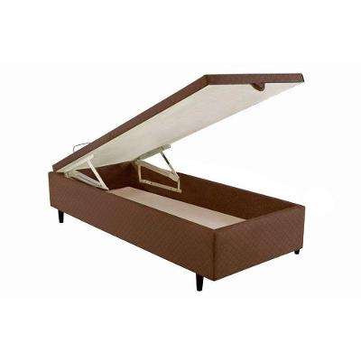 Cama Box Baú Universal Solteiro MH1439 Bordado Brown (88x188x35) - Herval