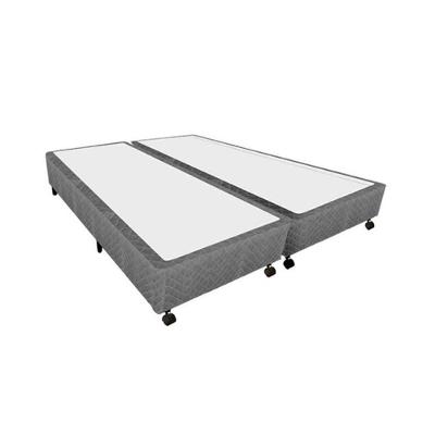 Cama Box Base Universal Queen Poli Tecido Gray (158x198x27) - Castor